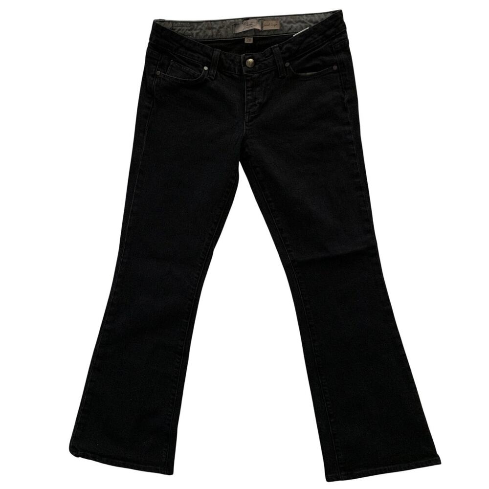 Paige Petite Laurel Canyon Black Size 28 Womens Premium Stretch Denim Jeans